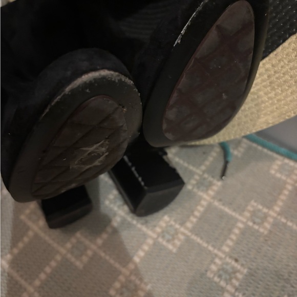 CHANEL Black Over the Knee Boots - Picture 4 of 5